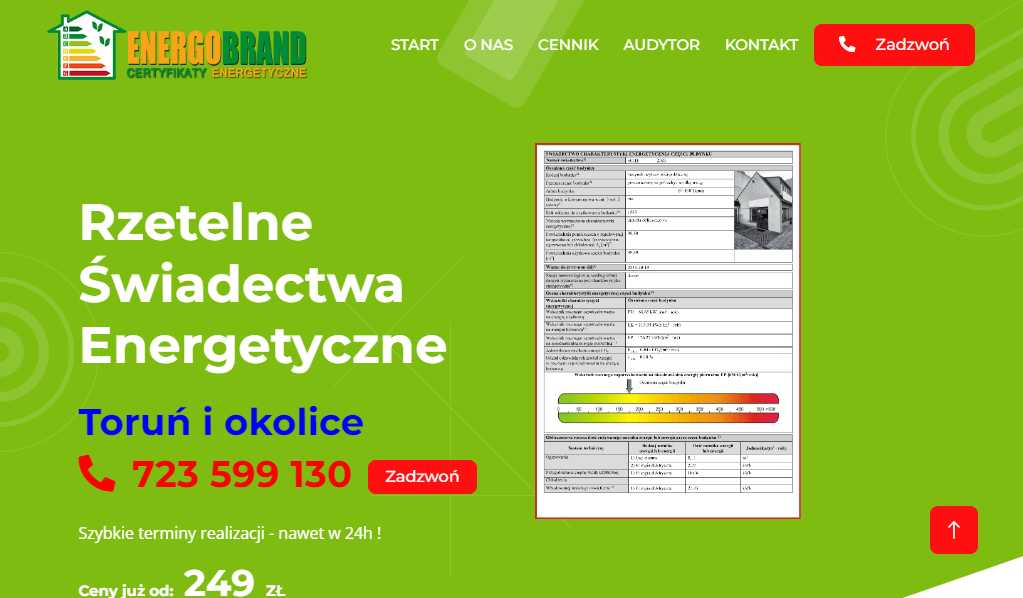 Świadectwa Energetyczne Toruń - Profesjonalne Usługi